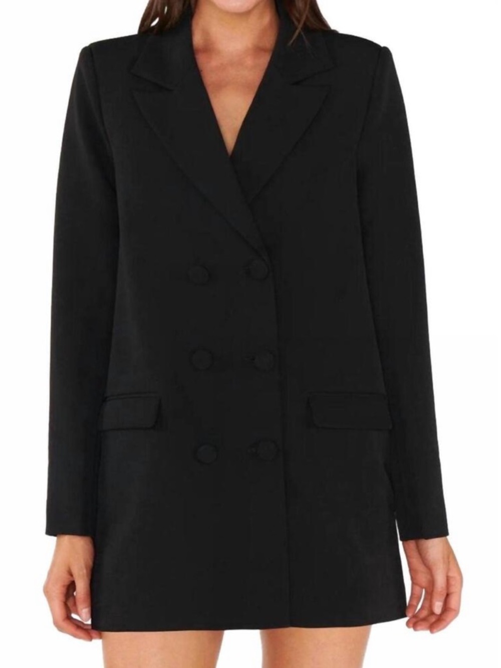Show Me Your MuMu NWT Best Black Double-Breasted Blazer Jacket